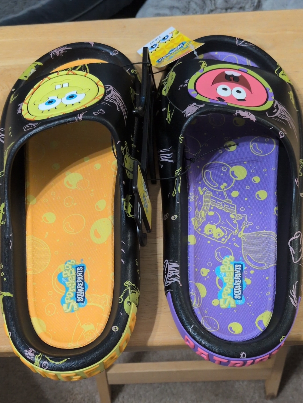 Super Cool SpongeBob And Patrick Slide On Men's Sandal - Picture 3 of 5